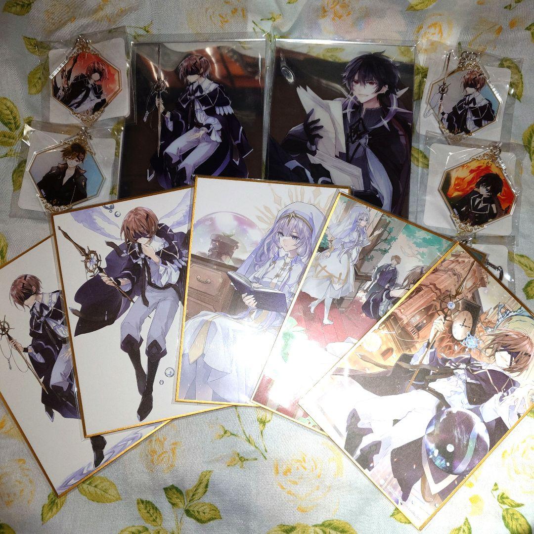 魔術師クノンは見えている　くじ引き堂　ミラーアクリルプレート　アクキー　色紙