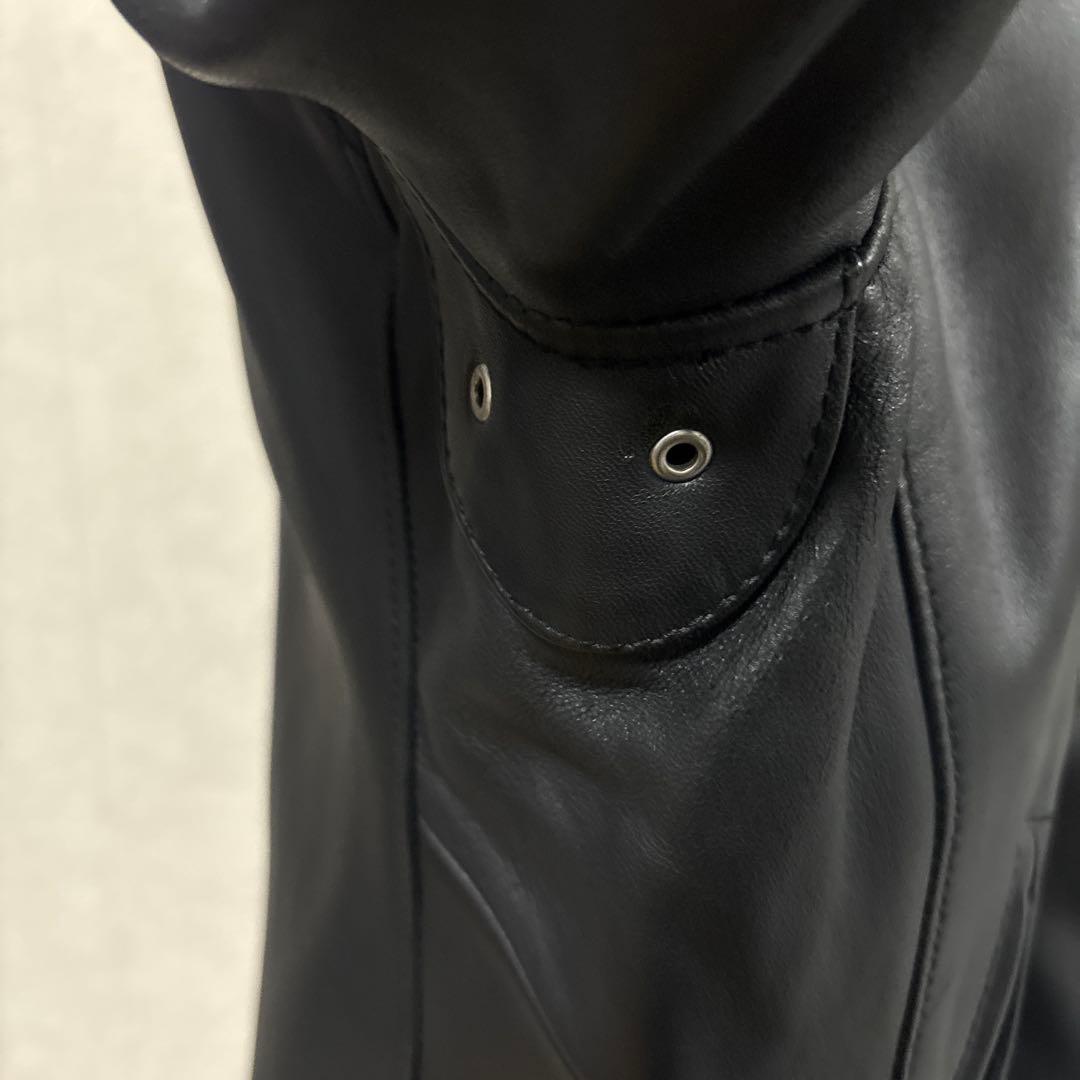 BEAUTY&YOUTH シングルライダース　L　ラムレザー　ブラック