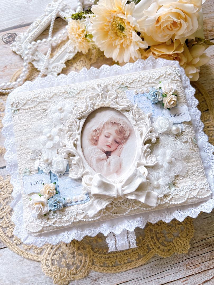 カルトナージュ風BOX 軟質マステケース 平袋コラージュ おすそ分けケース