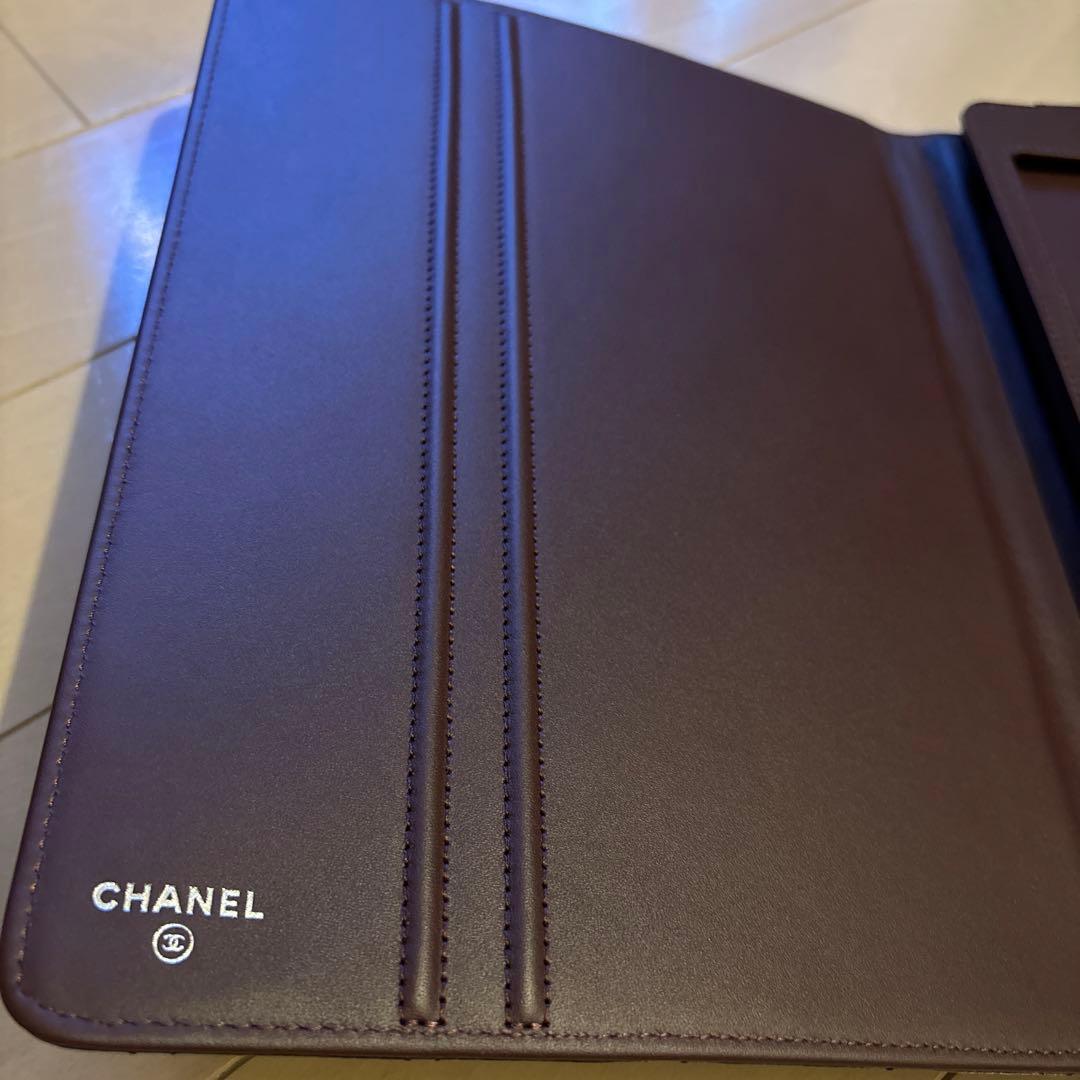 【新品】　シャネルiPadケース　マトラッセ　本革　ブラック