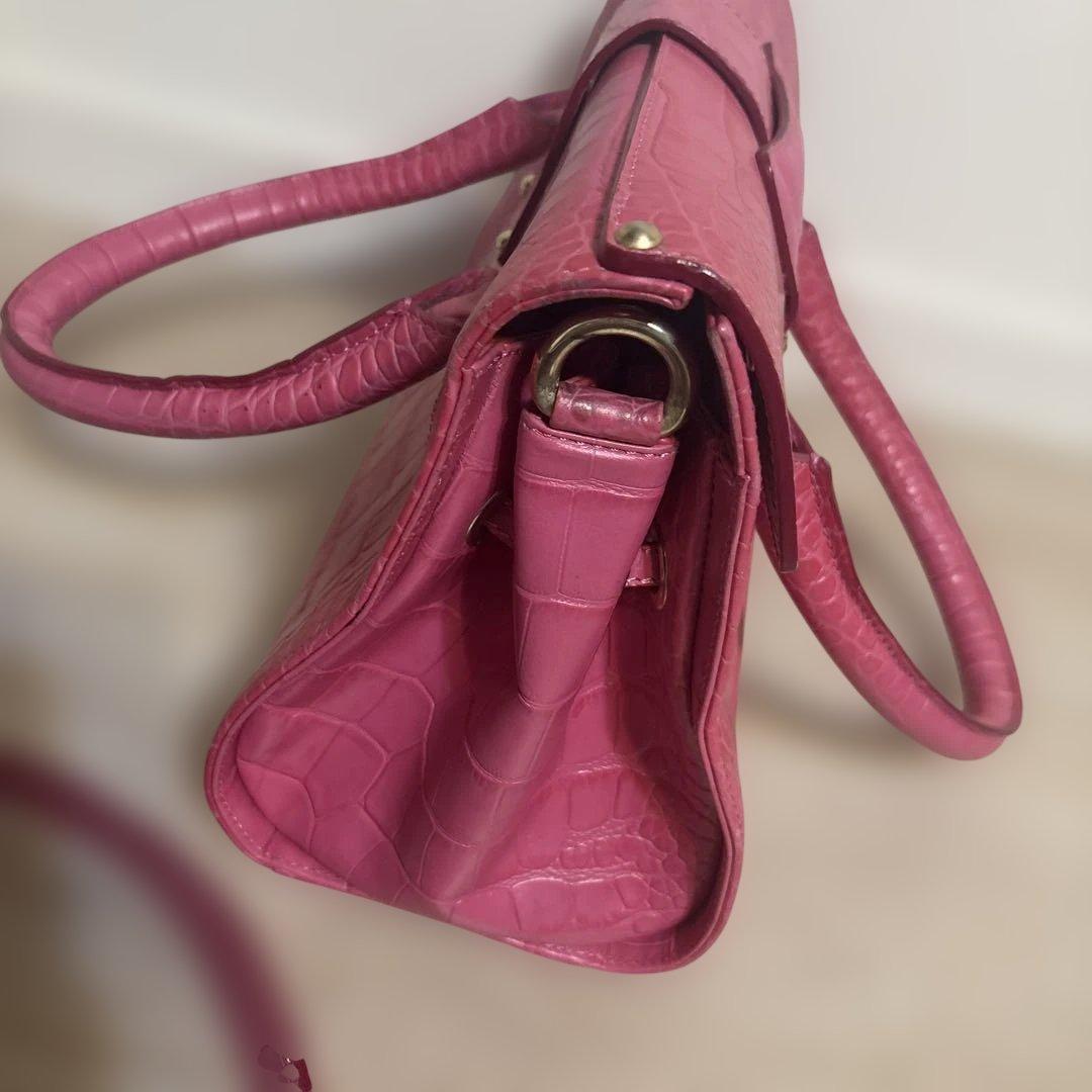 JIMMY CHOO ピンク ハンドバッグ