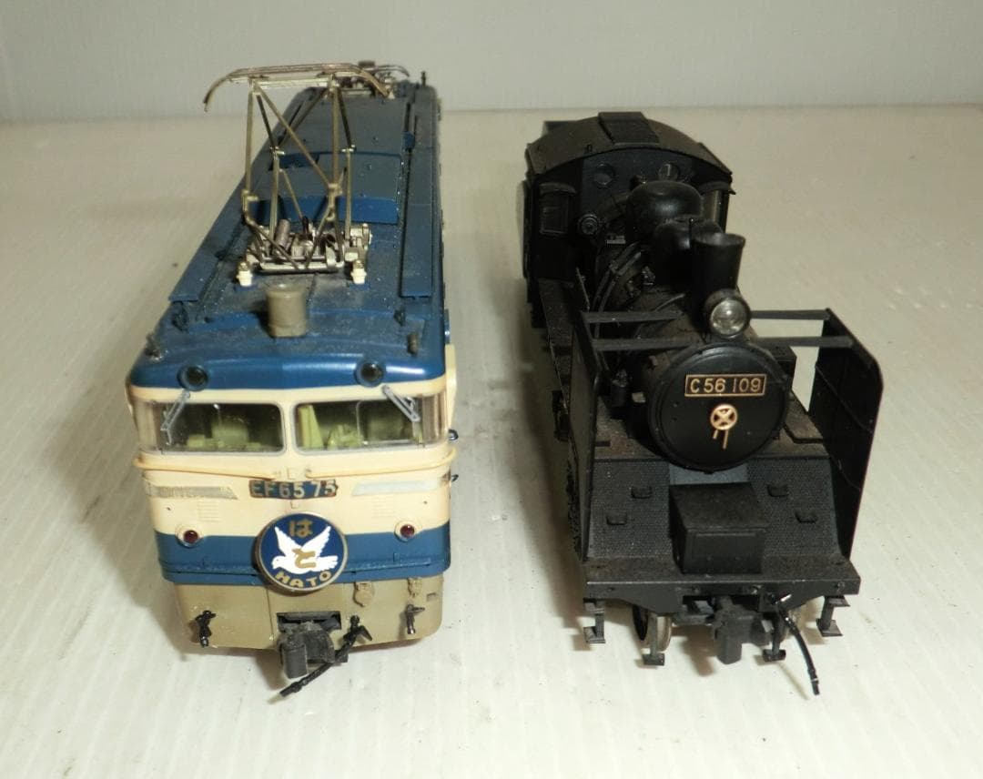 KATO C56形蒸気機関車とEF65形電気機関車 外観ジャンク