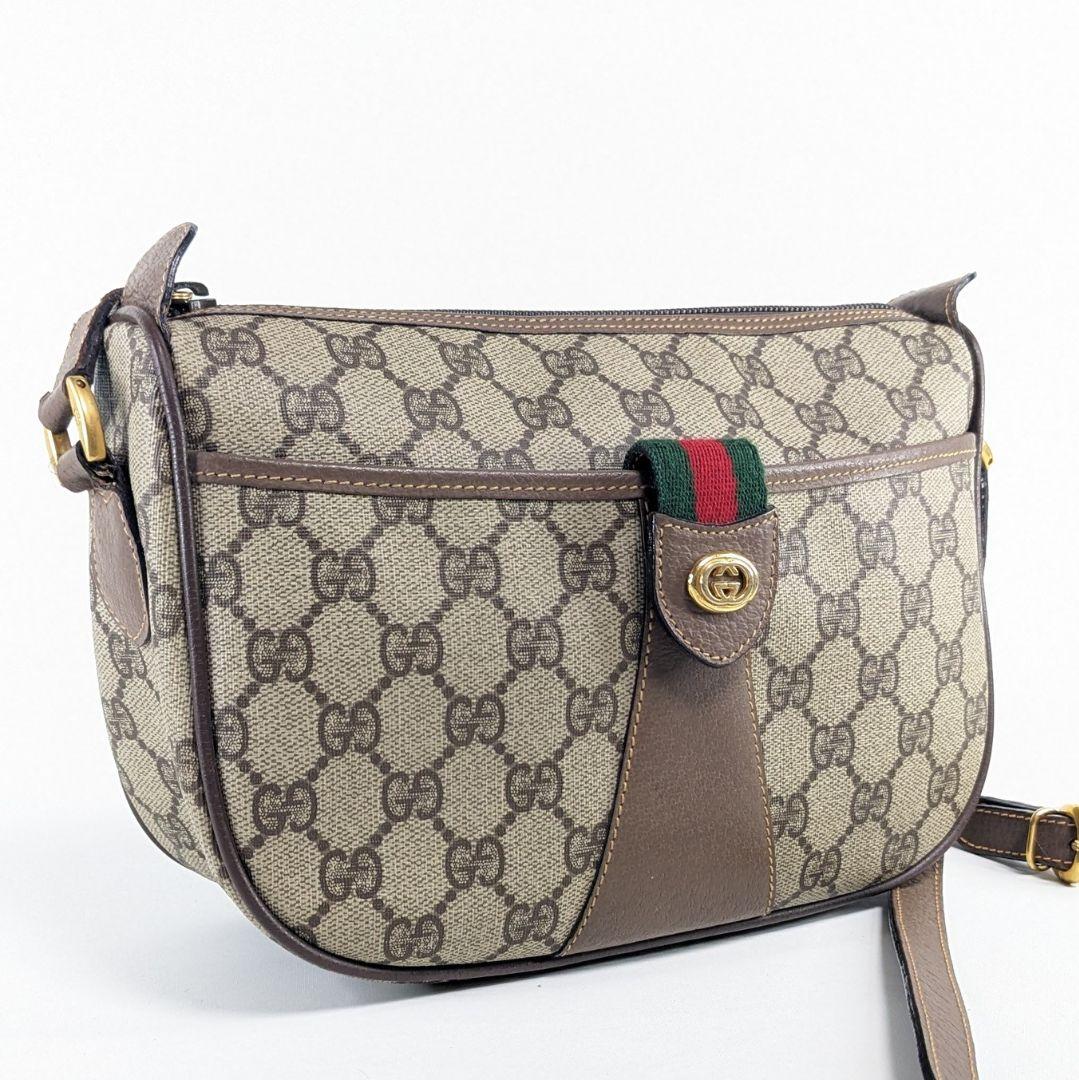 グッチ　ショルダーバッグ　GGスプリーム　シェリーライン　インターロッキング