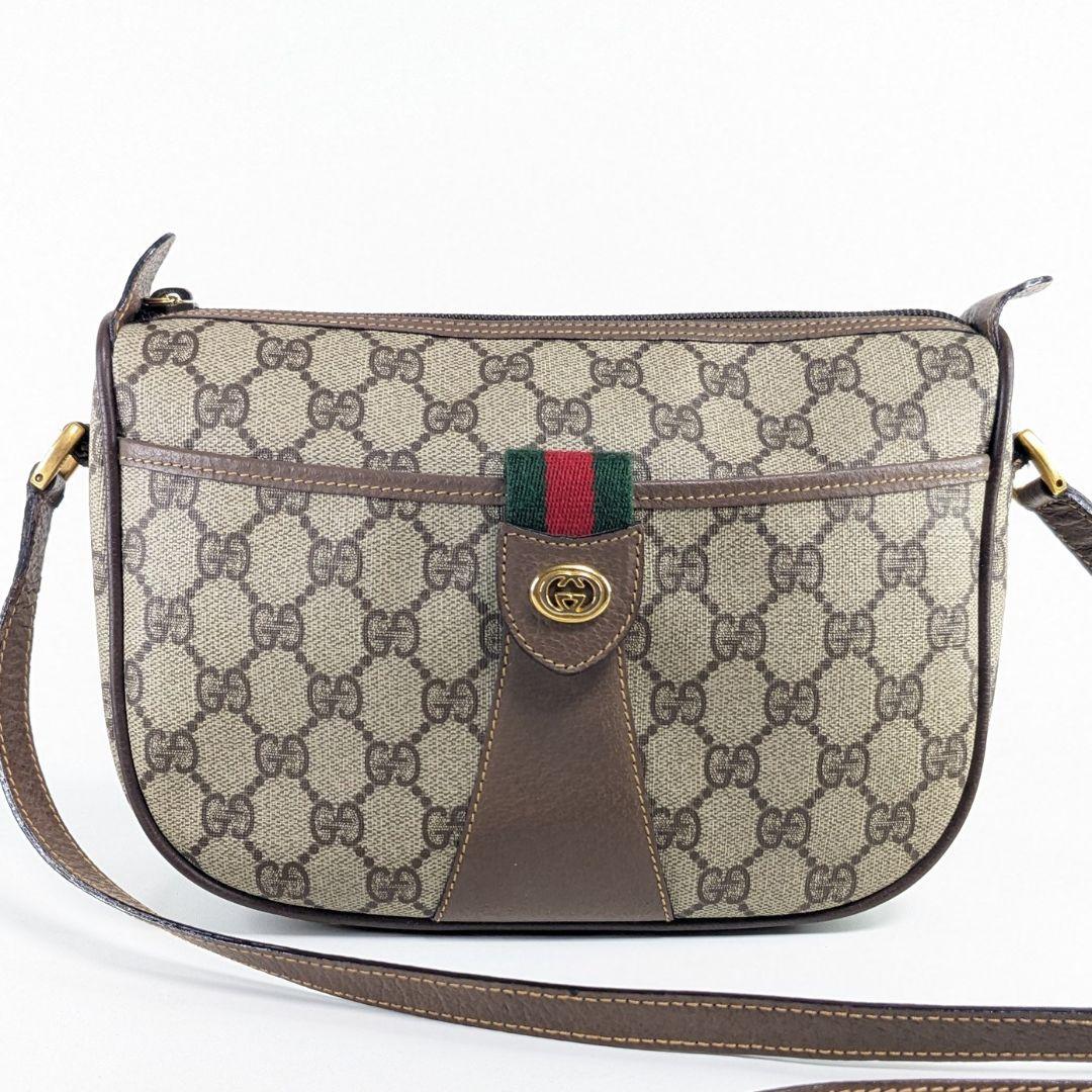 グッチ　ショルダーバッグ　GGスプリーム　シェリーライン　インターロッキング