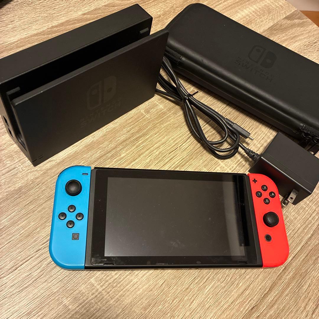 Nintendo Switch 本体 青/赤 付属品あり