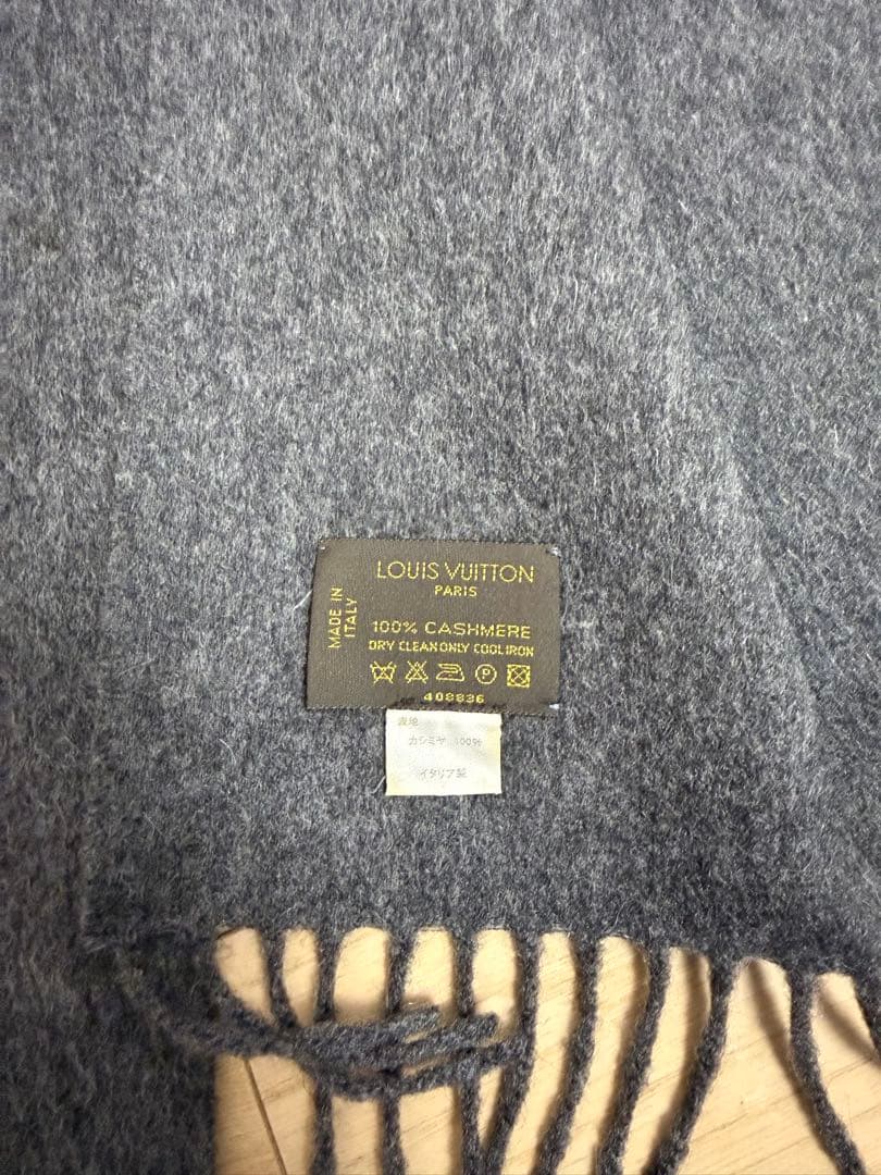 美品　ルイヴィトン　100%カシミヤマフラー