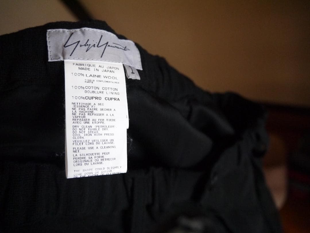 パンツ yohji yamamoto