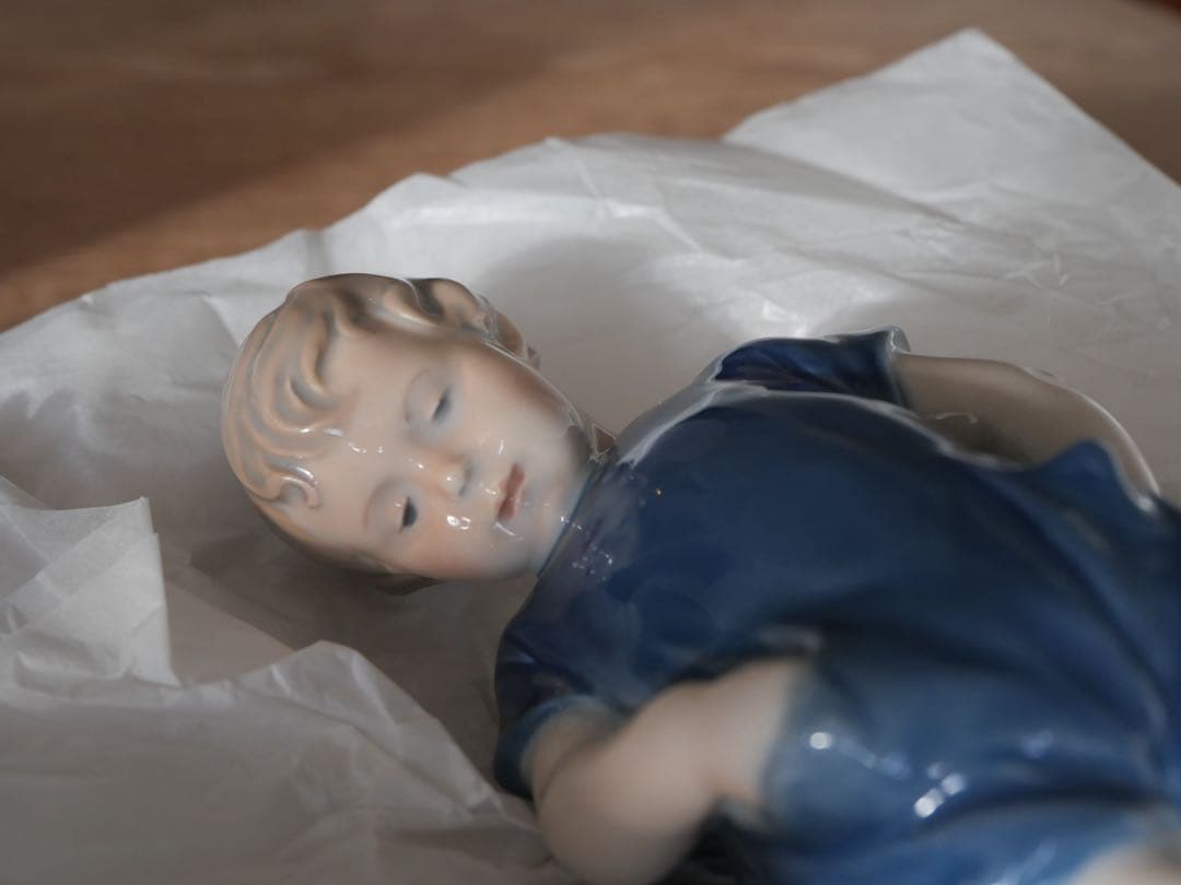 ロイヤルコペンハーゲン テディベア 男の子 フィギュリン