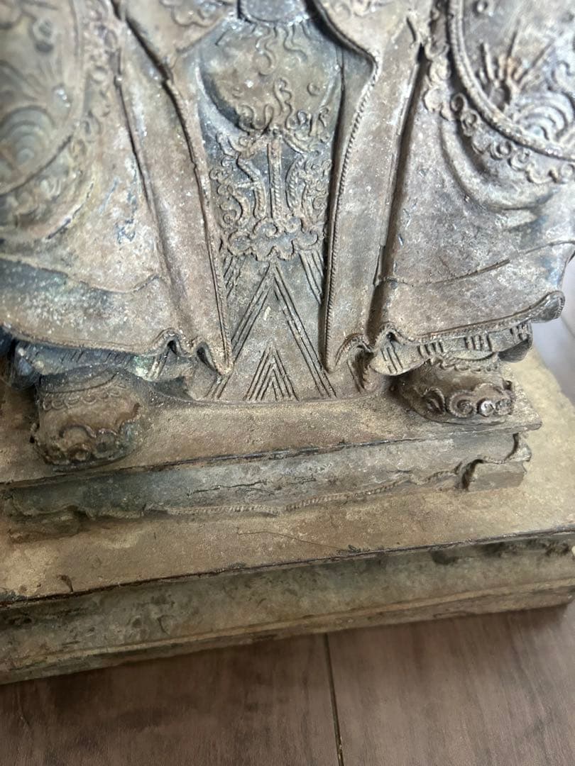 古董，財神像，（大）古銅製，清時代，重10千克