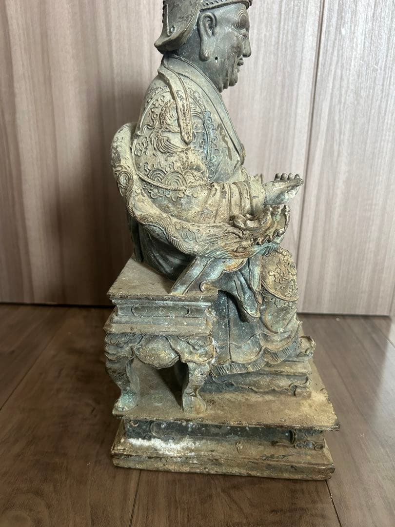古董，財神像，（大）古銅製，清時代，重10千克