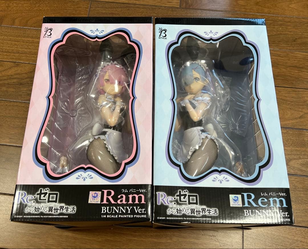 フリーイング レム ラム バニー フィギュア 網タイツ 未開封 FREEing