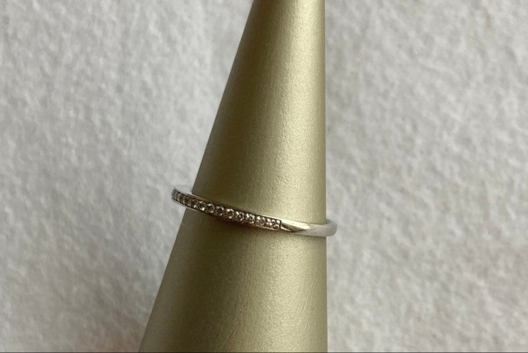 ete プラチナ　ハーフエタニティ　リング　ダイヤモンド