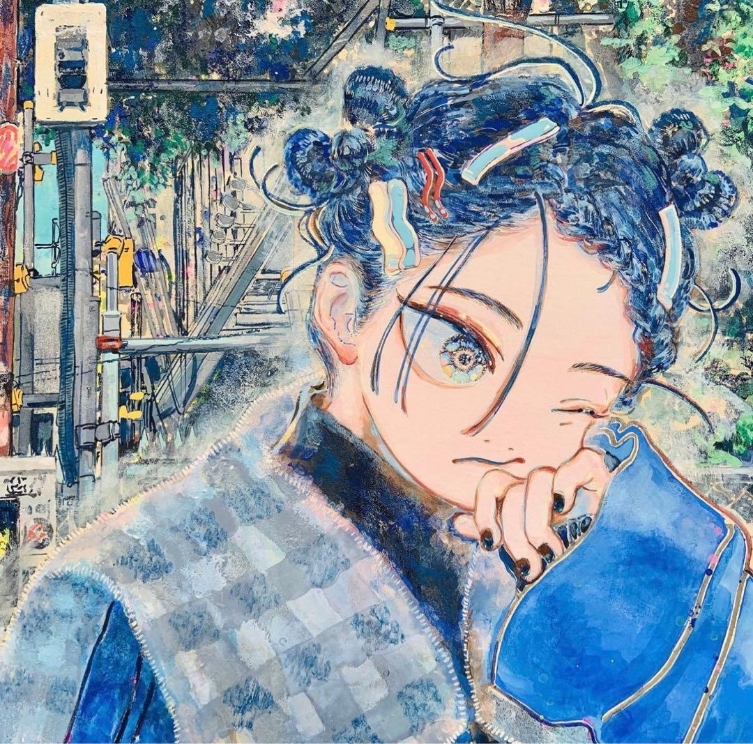 巻田はるか　unique 原画 一点もの　makita haruka