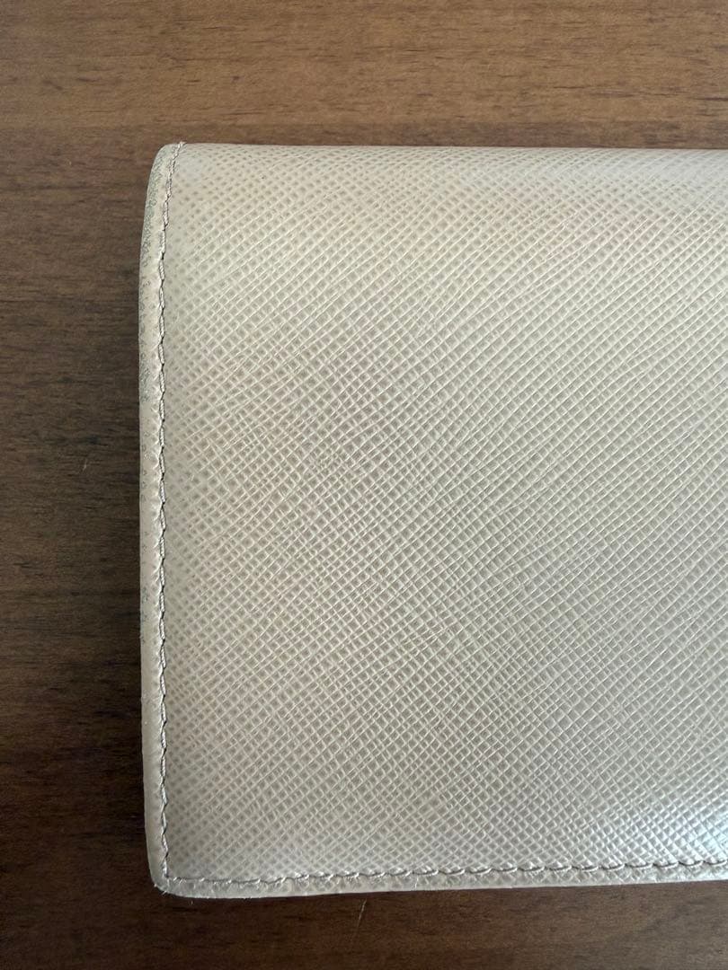 PRADA 二つ折り財布 Saffiano Multic Cipria