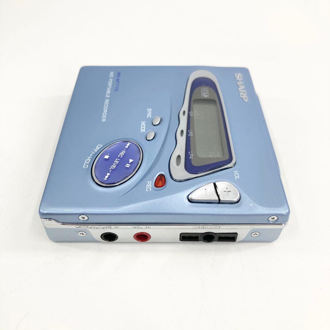 美品 SHARP MDウォークマン MDレコーダー MD-MT770 動作確認済