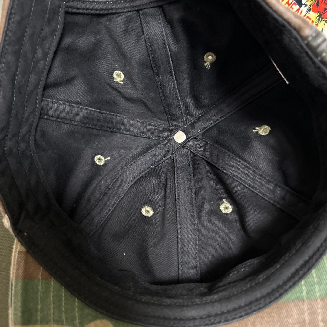 帽子 Supreme Distressed Script 6-Panel FW25