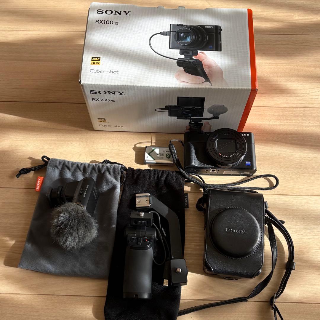 SONY RX100m7 シューティングキット 純正ケース&グリップ付き