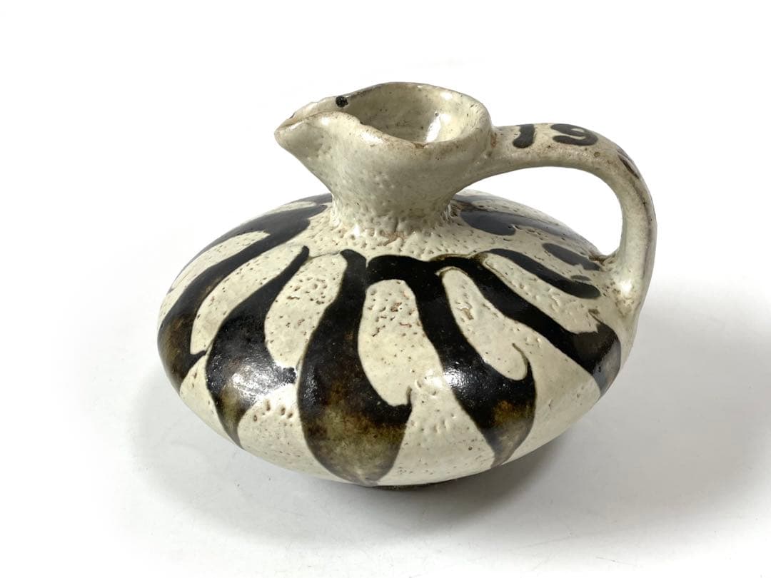 陶芸家　作家物　船木道忠　手付花瓶　民芸　民藝　花入　船木研兒　バーナードリーチ