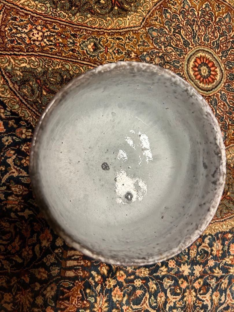 八代　岡田裕　銘 望雲　萩焼　茶碗