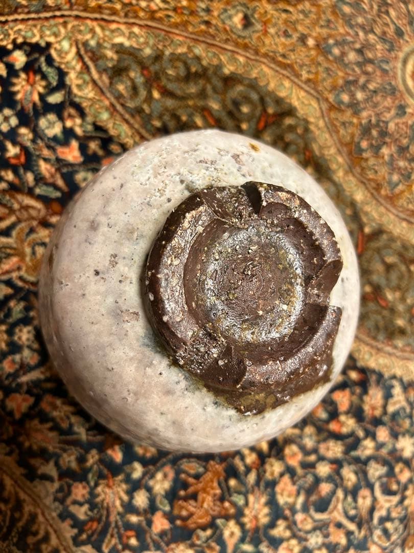 八代　岡田裕　銘 望雲　萩焼　茶碗