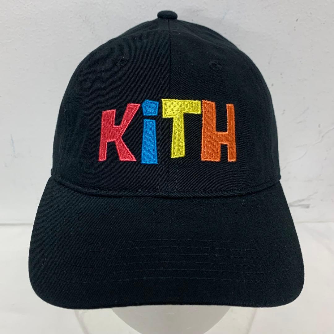 稀少 新品未使用 KITH キス 子供用 KIDS マルチカラーロゴ キャップ
