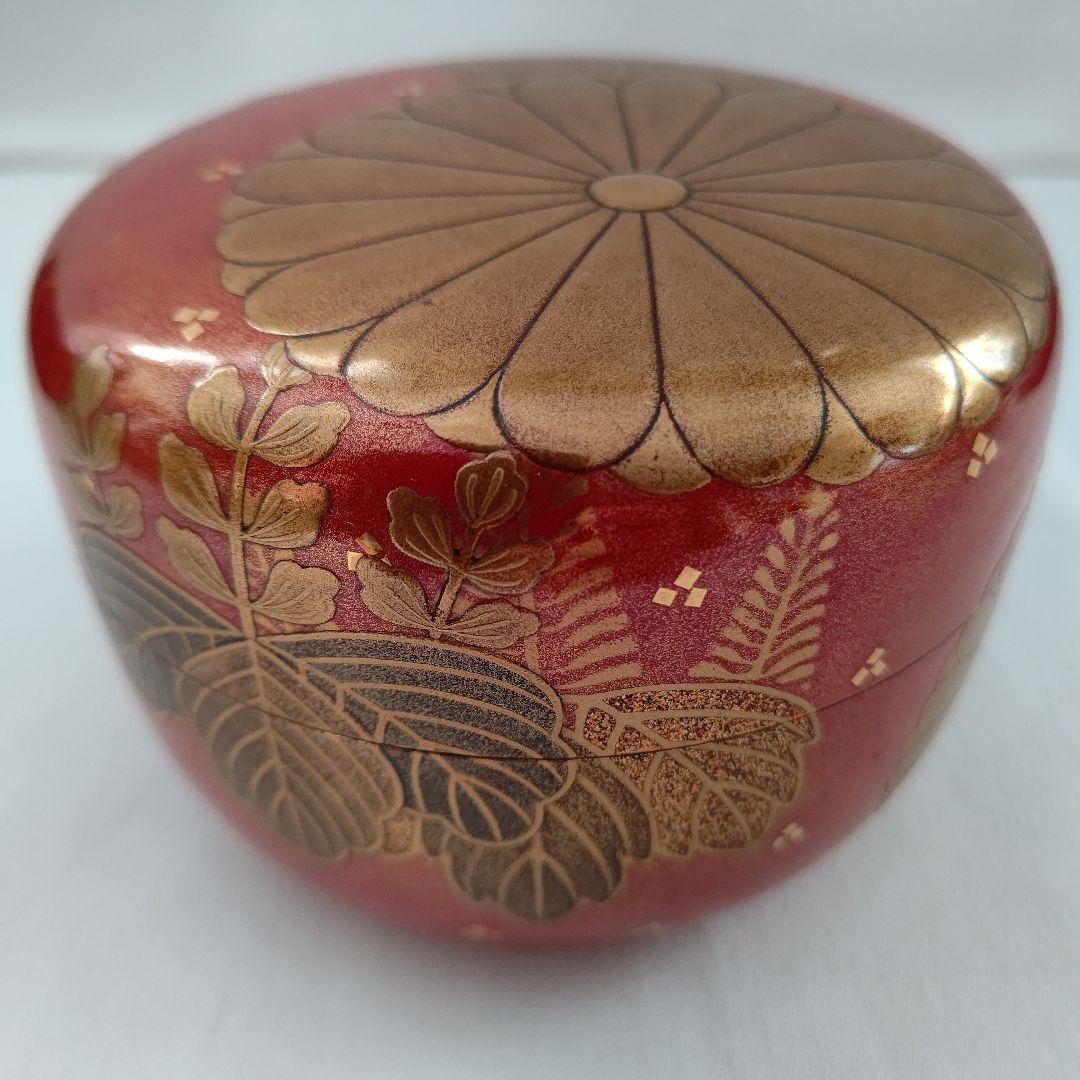 朱金地 高台寺蒔絵 蒔絵 棗 描金師 島田其翠 茶道具