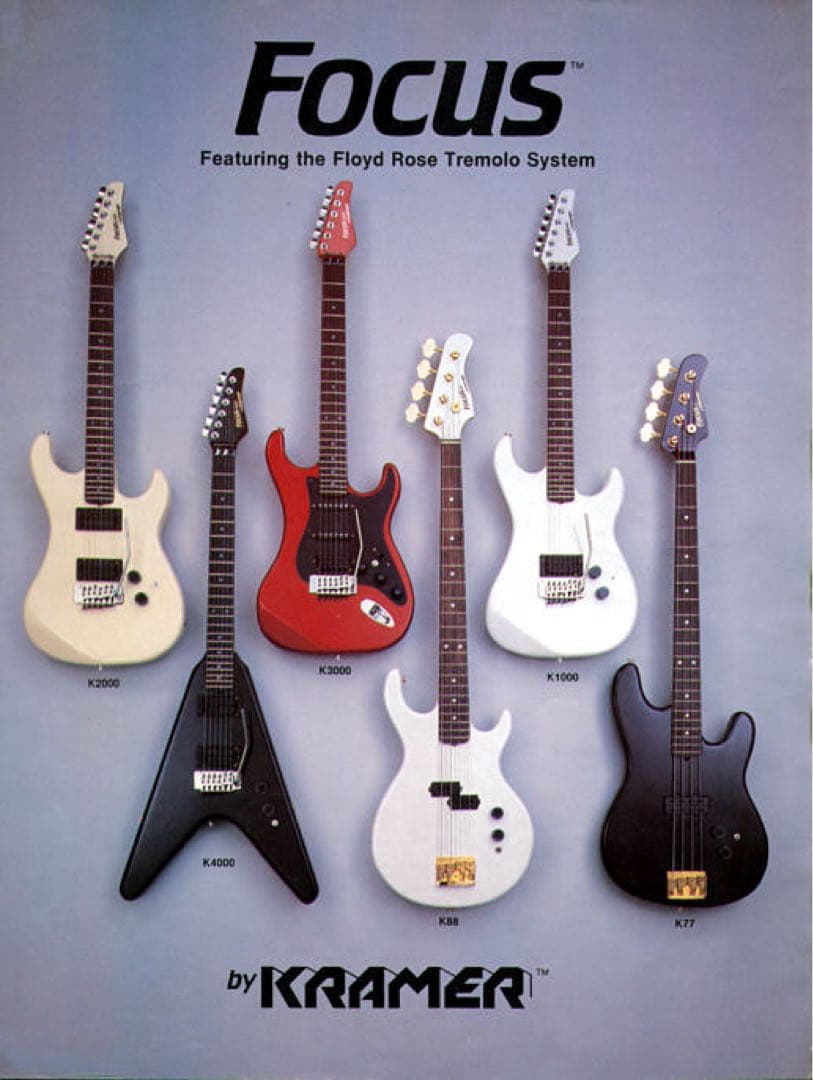 KRAMER FOCUS2000 FRT-3 Dimarzio 2発搭載