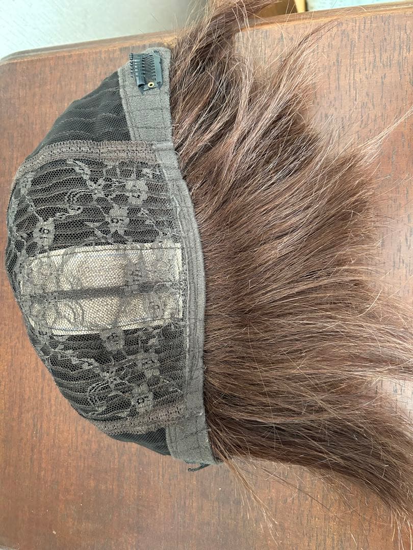 人毛　フルウィッグ　ブラウン シロファクトリー