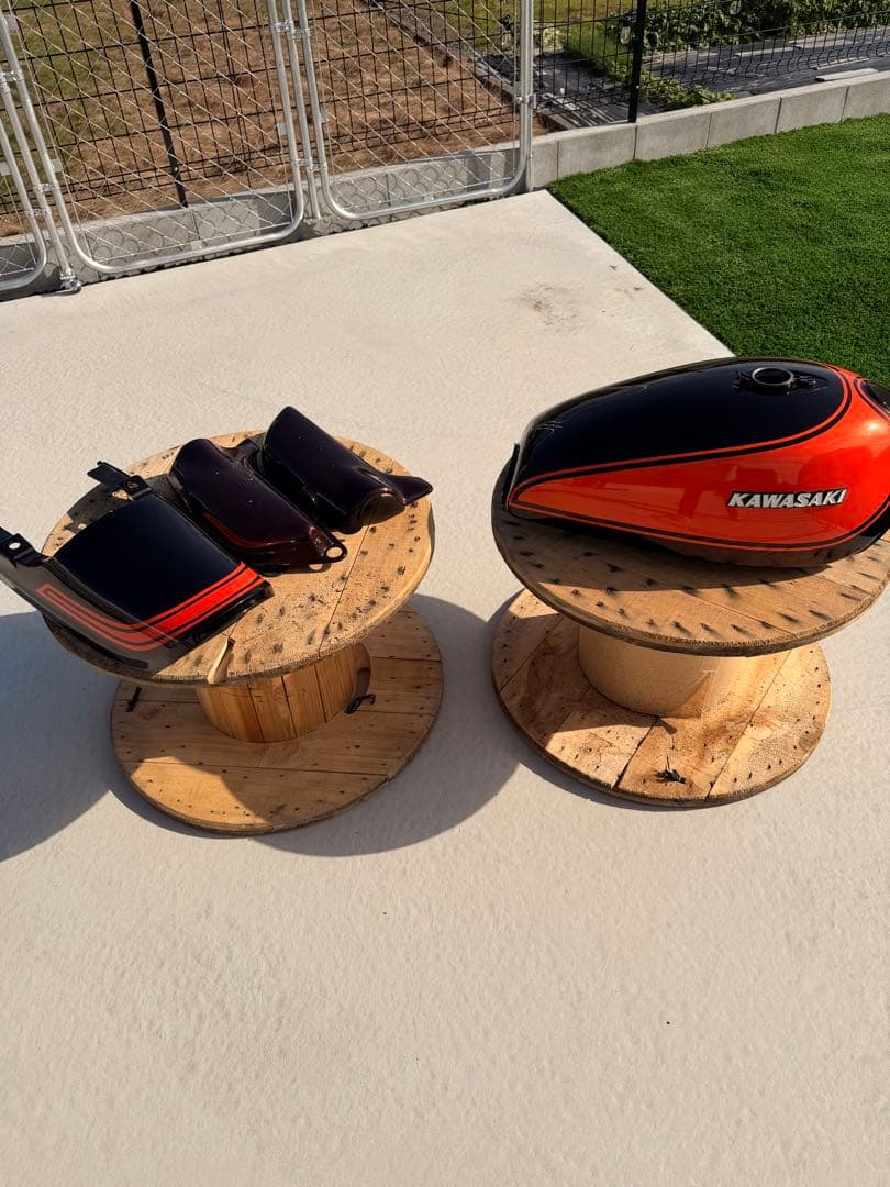 z1 z2 火の玉　ドレミコレクション　外装4点セット　カワサキ　エンブレム付き