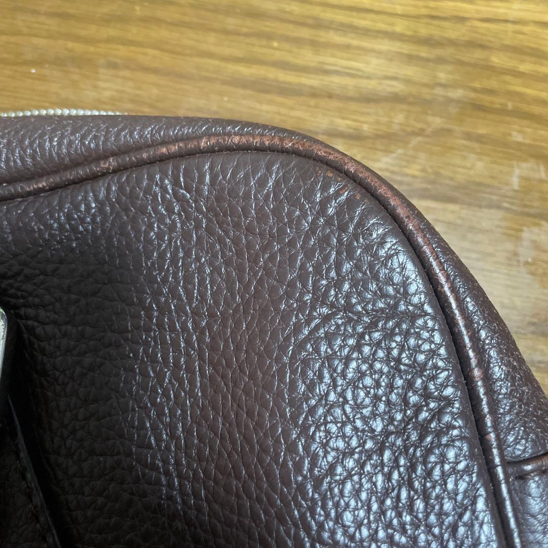 ヴィヴィアンウエストウッド　ブラウンレザー ビジネスバッグ　ショルダーバック