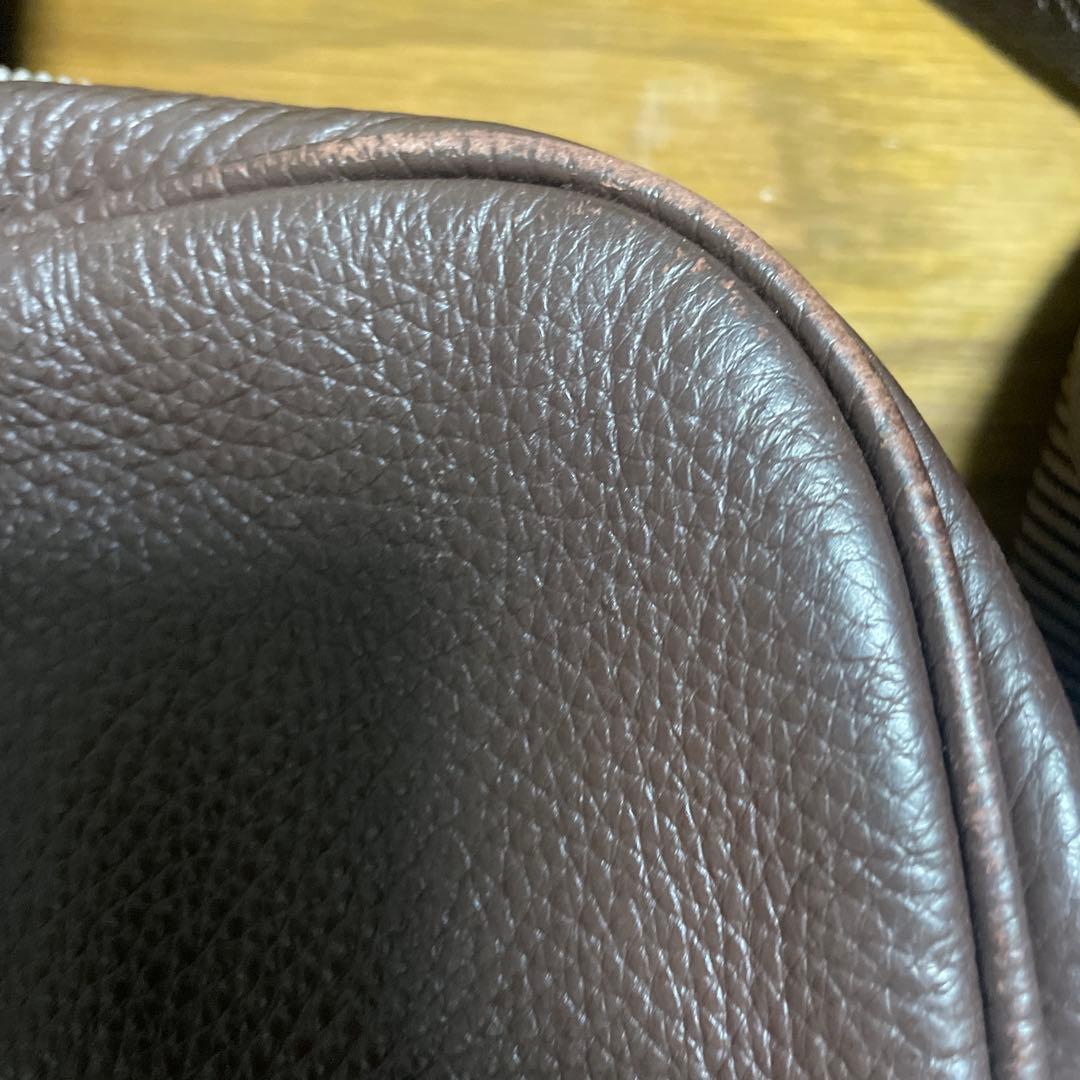 ヴィヴィアンウエストウッド　ブラウンレザー ビジネスバッグ　ショルダーバック