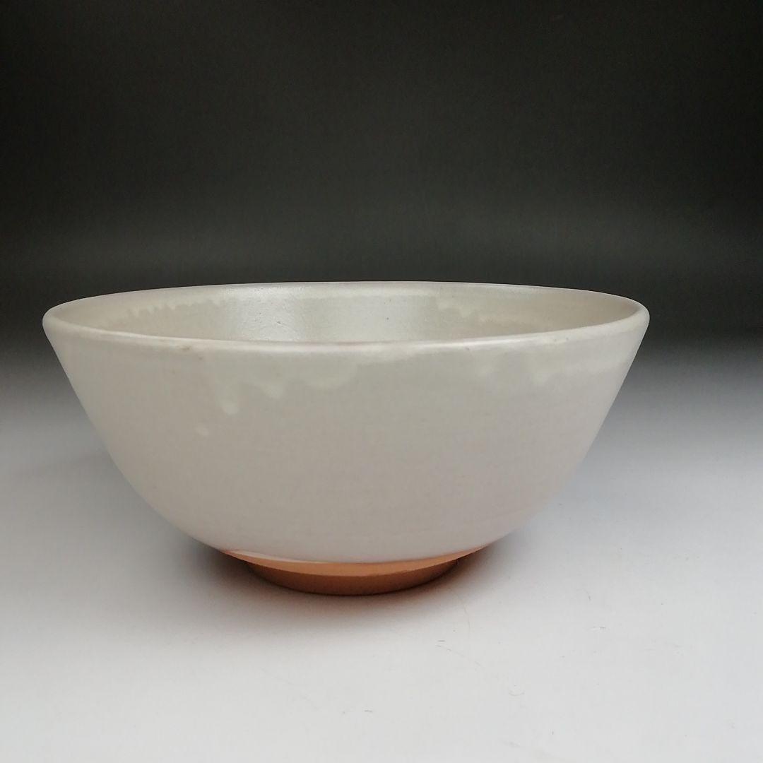 Ｓ８８０　茶碗　『粉引手　茶碗』『伊東慶 作』　共箱　抹茶碗　茶道具