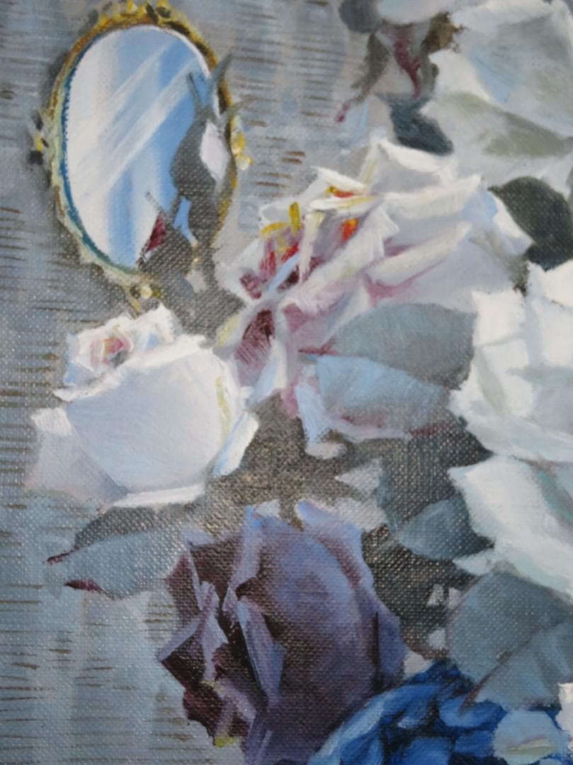 稲垣久治 『夜明け』 油彩 F8号　 ル・サロン永久会員　光陽会委員 　一枚の絵