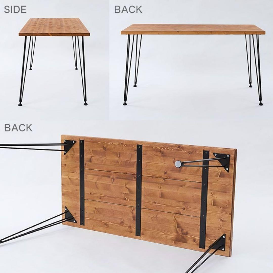 LOWYA ダイニングテーブル 幅120cm ライトブラウン