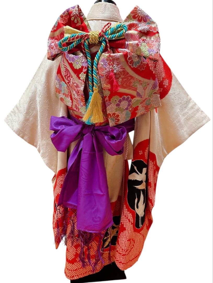 七五三☆正絹 絞り 着物のみ