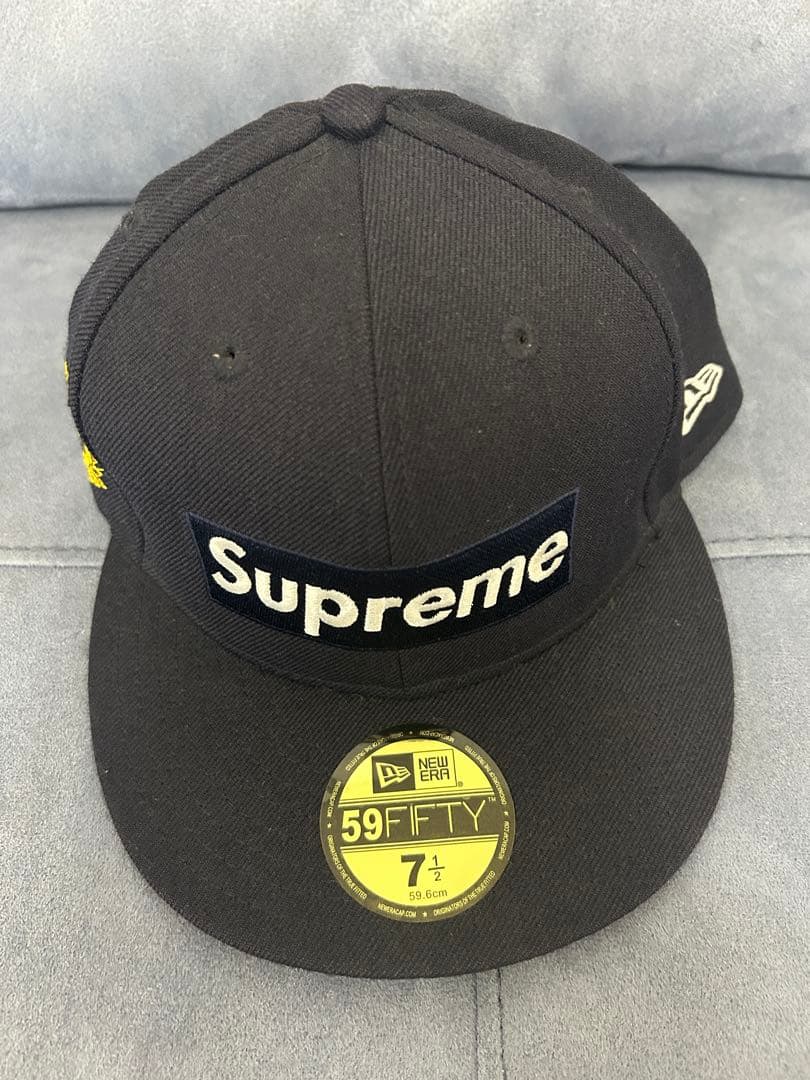 【美品】Supreme シュプリーム NEW ERA ニューエラ ネイビー