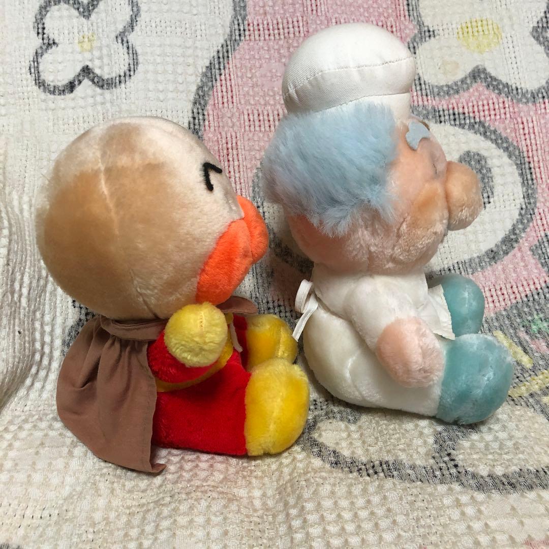 平成レトロ　アンパンマン＆ジャムおじさん　ぬいぐるみ　アミューズメント　1990