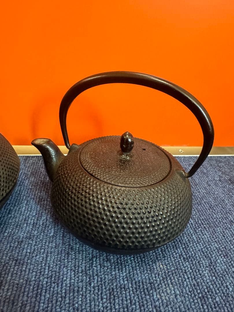 1905 南部鉄器　鉄瓶　3客