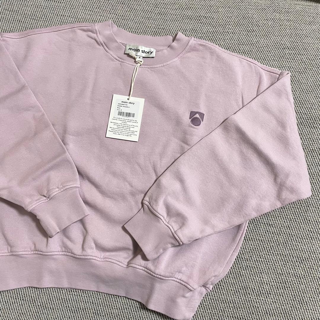 main story Bubble Sweatshirt Rose 8 タグ付き