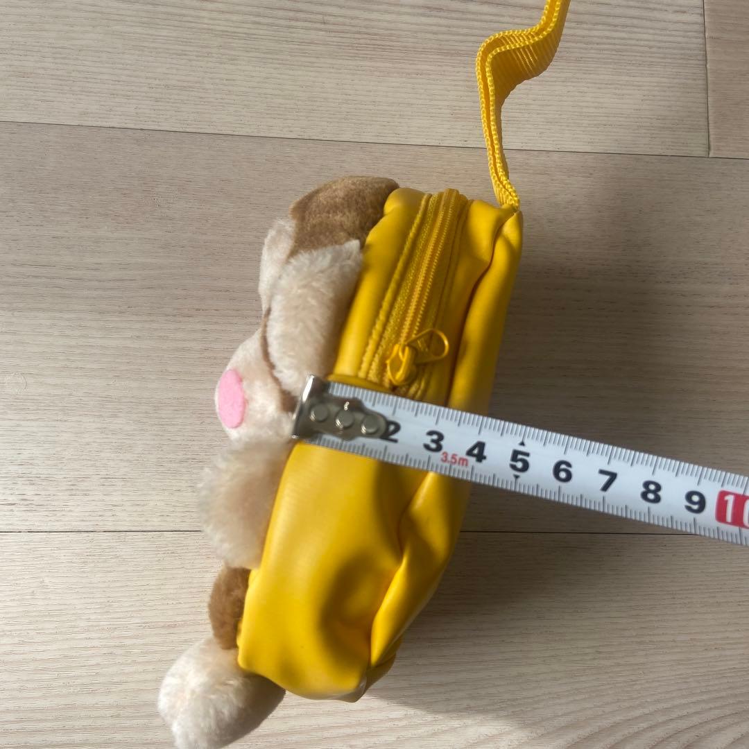 おさるのもんきち　ぬいぐるみ　バッグ ポーチ　平成レトロ　当時品　エポック社