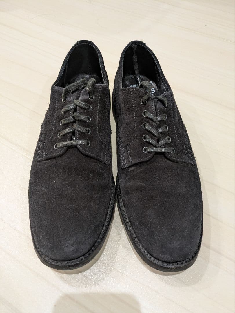 SANDERS 黒 スエード ドレスシューズ