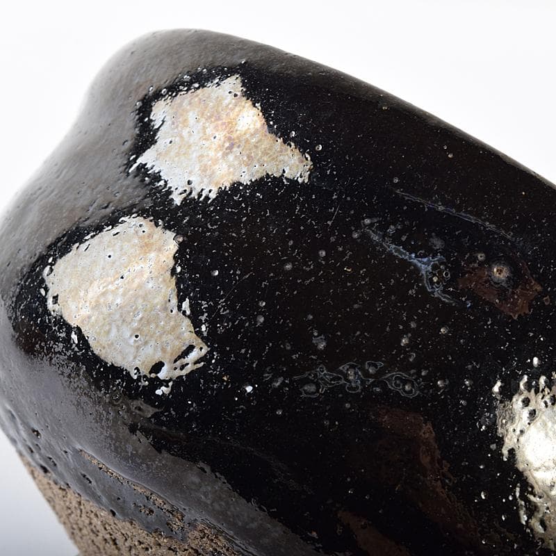 茶道具　楽吉左衛門　黒楽茶碗　共箱　M　R7666