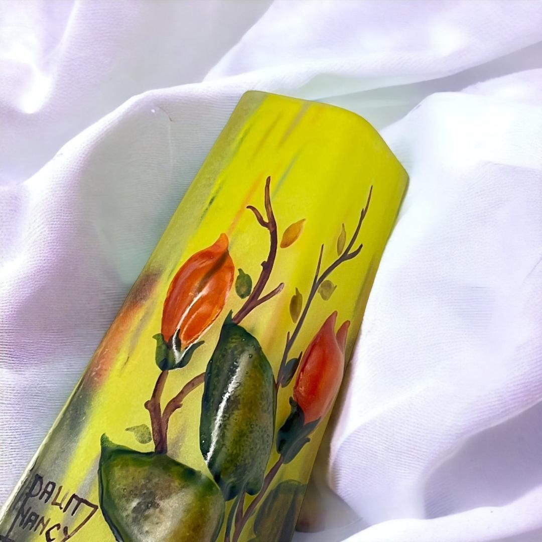 ドームナンシー 　卓上照明　高さ21cm 被せガラス　アンテルカレール　立体