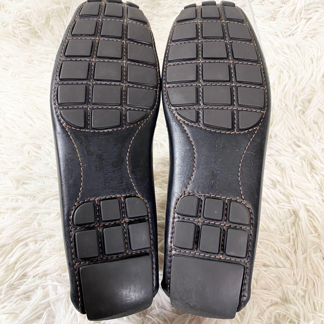 LOUIS VUITTON ルイヴィトン　レザー　ドライビングシューズ　革　黒