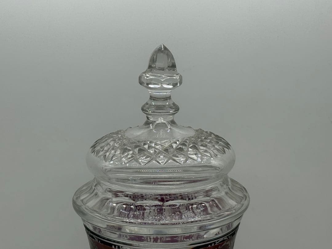 ポルトガル製　クリスタル　キャンディー入　ヴァルサンラングールスタイル　1202