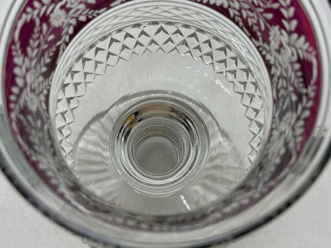 ポルトガル製　クリスタル　キャンディー入　ヴァルサンラングールスタイル　1202