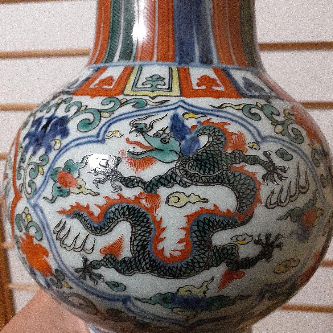 中国大明万暦年製尊形大花瓶