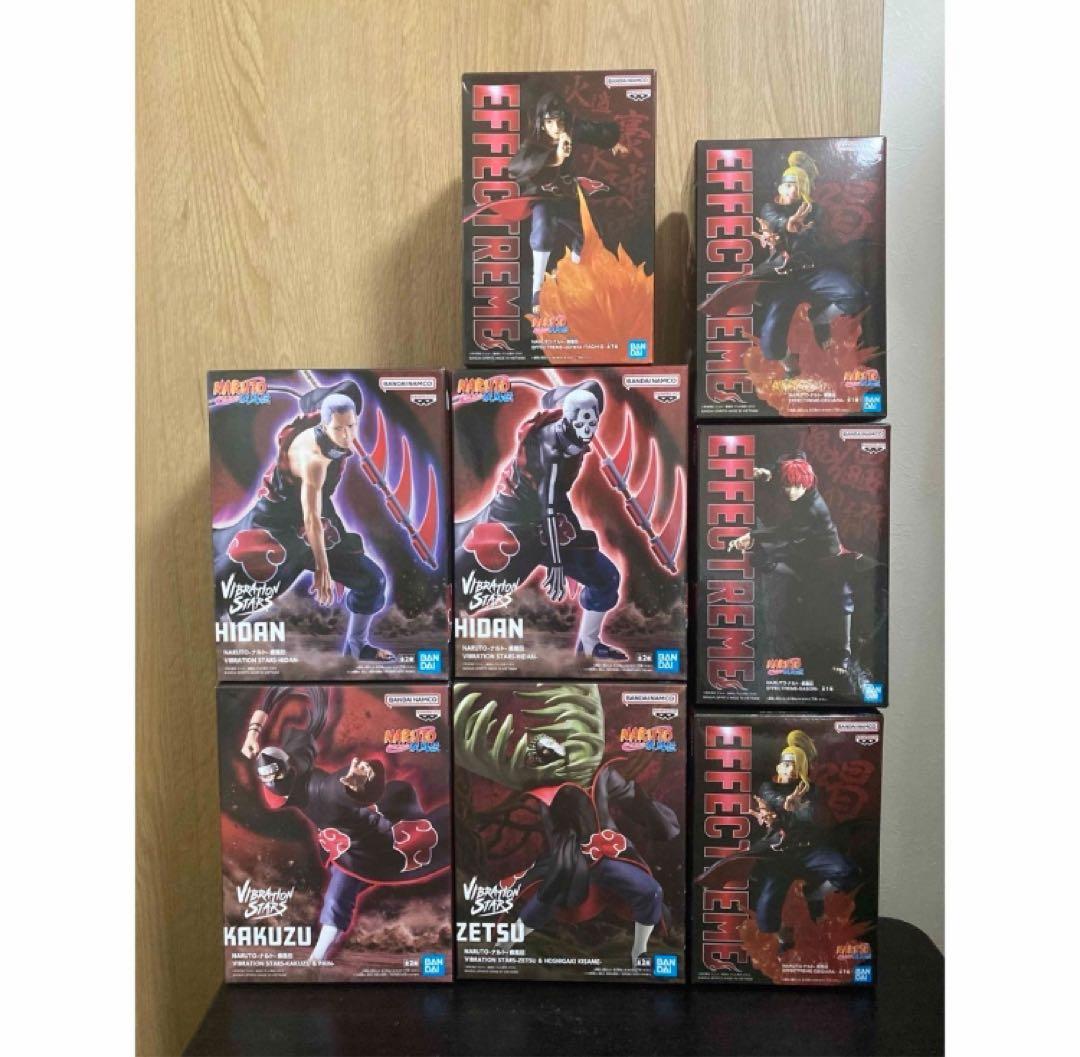【新品未開封】NARUTO 暁フィギュアセット8体 イタチ デイダラ サソリなど