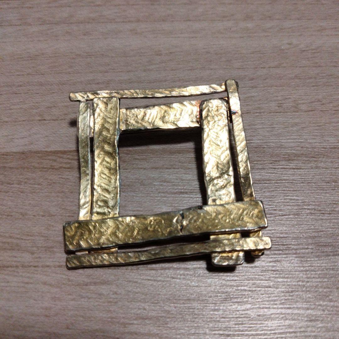 SILVER/K24 デザイン ブローチ