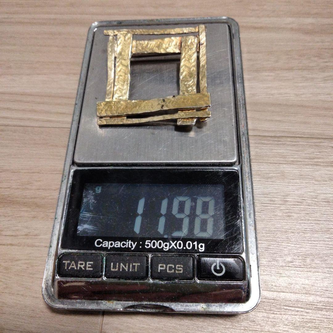 SILVER/K24 デザイン ブローチ